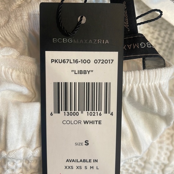 BCBG White Libby Striped Jacquard Mini Dress. NWT NEVER WORN - Picture 4 of 5